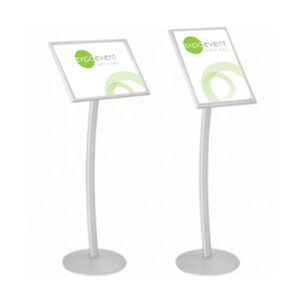 Stand - A4 Pedestal Sign Silver