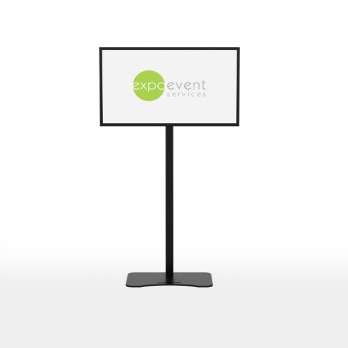 Display stand with logo sign
