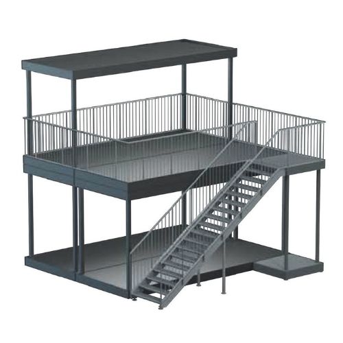 Two-storey grey model with stairs