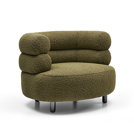 Boucle Lounge Chair - Sherwood Green