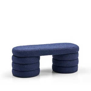 Boucle Bench Midnight Blue