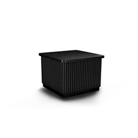 Coastal Ribbed Coffee Table - Black
