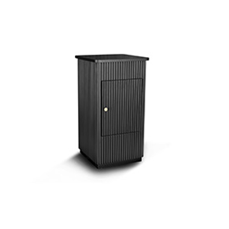 Plinth Black Ribbed Coastal