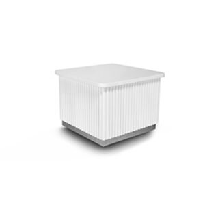 Coastal Ribbed Coffee Table - White