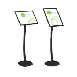 Stand - A4 Pedestal Sign Black